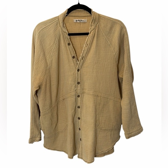 We The Free Summer Daydream Oversized Cotton Button Down Top Small NWOT - Picture 10 of 14